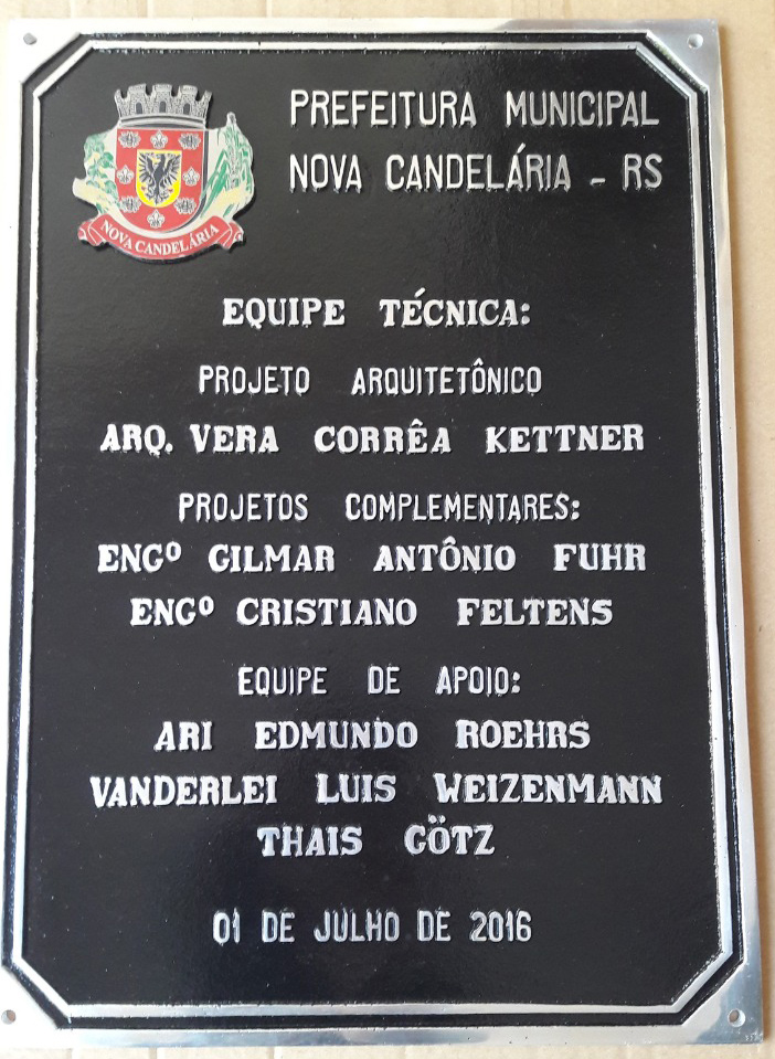 PLACA DE ALUMNIO FUNDIDO